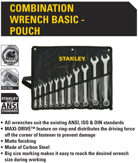 COMBINATION WRENCH 11PC